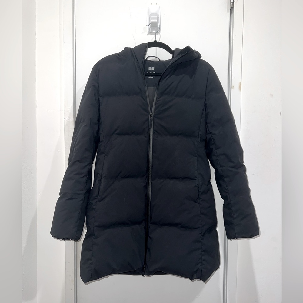 Black Uniqlo Puffer Coat